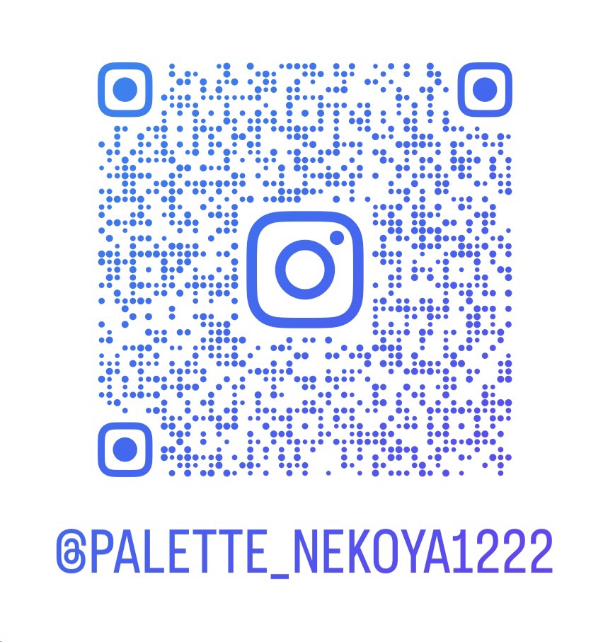 Palette＋ねこやのInstagramのQRコード